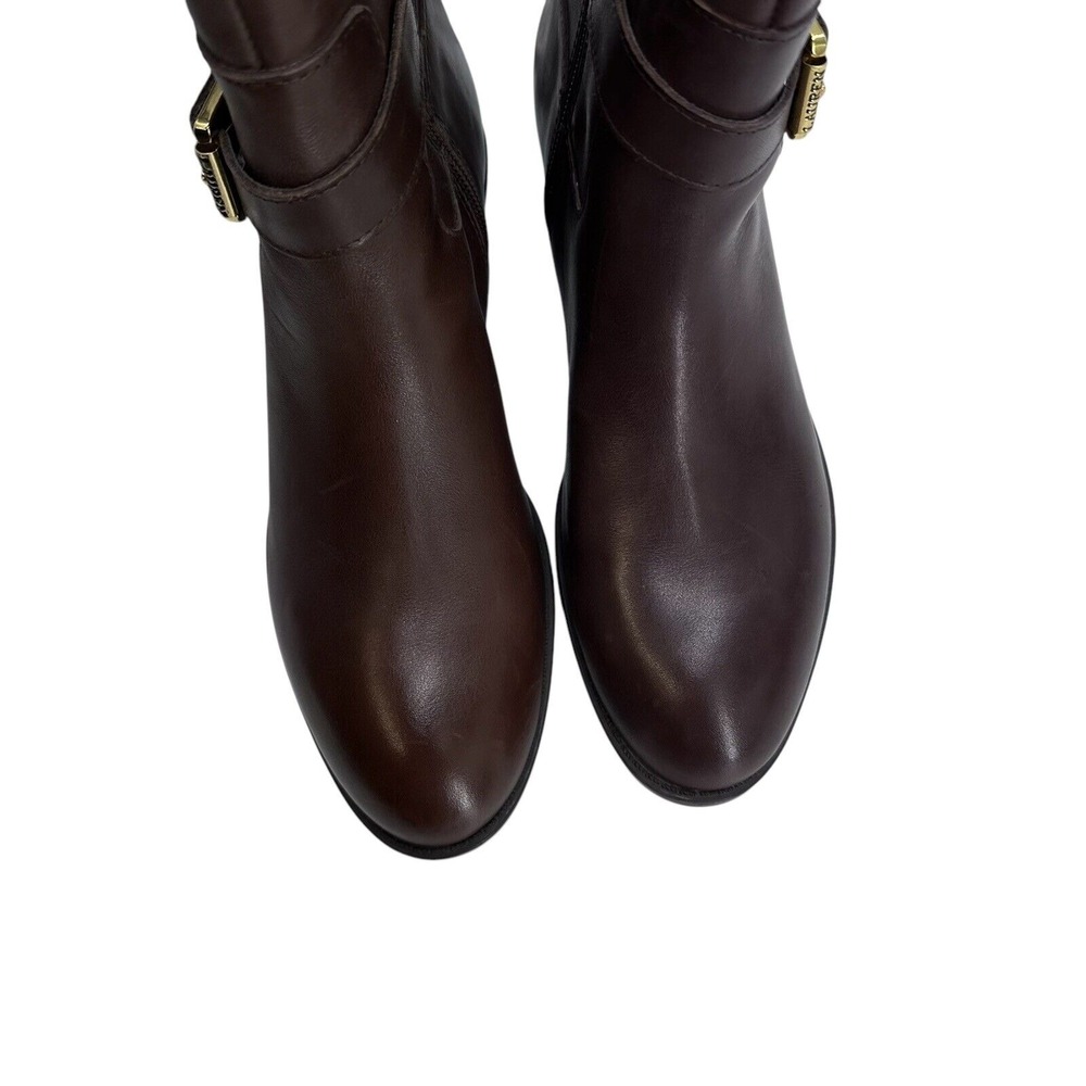 Lauren Ralph Lauren Women's Tall Riding Boots Size 6.5 B Brown Leather Monica - Picture 2 of 12